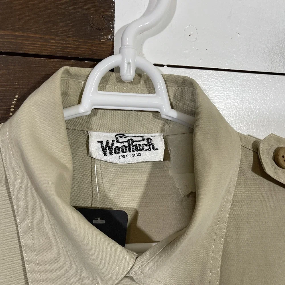 Vintage 70s Woolrich Safari Khaki Field Bush Shirt Jacket‎